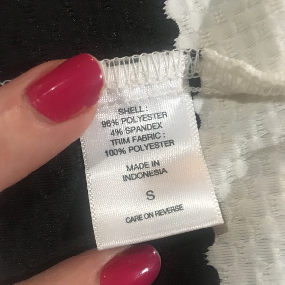 New York & Company Black & White Striped Sheath Dress w/Pleated Sleeves Size S - Picture 10 of 11